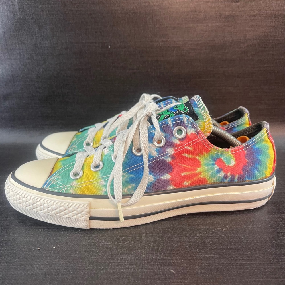 Converse Chuck Taylor Grateful Dead Dancing Bears Womens 7 Tie Dye Low Top Shoes
